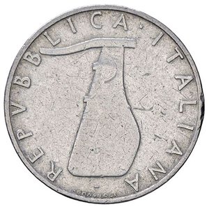 obverse: REPUBBLICA ITALIANA - Repubblica Italiana (monetazione in lire) (1946-2001) - 5 Lire 1956 Mont. 8 RR IT. qBB