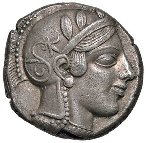 obverse: GRECHE - ATTICA - Atene  - Tetradracma Sear 2526  (AG g. 17,01) Bella patina di antica raccolta. qSPL/BB+