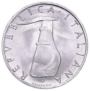 obverse: REPUBBLICA ITALIANA - Repubblica Italiana (monetazione in lire) (1946-2001) - 5 Lire 1969 Mont. 12 NC IT 1 della data rovesciato. FDC