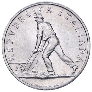 obverse: REPUBBLICA ITALIANA - Repubblica Italiana (monetazione in lire) (1946-2001) - 2 Lire 1948 Mont. 5  IT. FDC