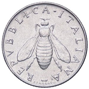 obverse: REPUBBLICA ITALIANA - Repubblica Italiana (monetazione in lire) (1946-2001) - 2 Lire 1958 Mont. 7 RR IT. bello SPL