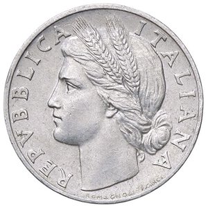 obverse: REPUBBLICA ITALIANA - Repubblica Italiana (monetazione in lire) (1946-2001) - Lira 1946 Mont. 3 R IT  Segno al bordo. qSPL