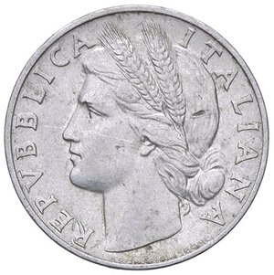 obverse: REPUBBLICA ITALIANA - Repubblica Italiana (monetazione in lire) (1946-2001) - Lira 1946 Mont. 3 R IT  Segno al D/. BB+