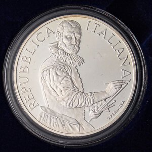 obverse: REPUBBLICA ITALIANA - Repubblica Italiana (monetazione in euro) (2002) - 10 Euro 2009 - Caracci   AG In confezione. FS