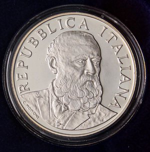 obverse: REPUBBLICA ITALIANA - Repubblica Italiana (monetazione in euro) (2002) - 5 Euro 2008 - Meucci   AG In confezione. FS