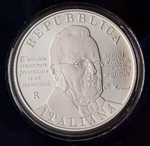 obverse: REPUBBLICA ITALIANA - Repubblica Italiana (monetazione in euro) (2002) - 5 Euro 2012 - Corte dei Conti   AG In confezione. FS