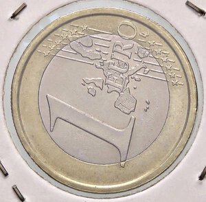 reverse: REPUBBLICA ITALIANA - Repubblica Italiana (monetazione in euro) (2002) - Euro 2002   NI Asse ruotato di 270°. SPL