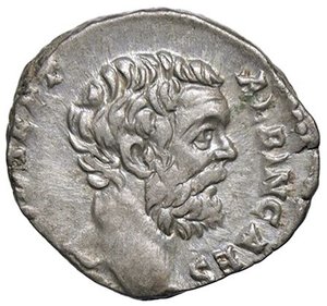 obverse: ROMANE IMPERIALI - Clodio Albino (193-195) - Denario C. 9; RIC 2  (AG g. 3,18). qSPL