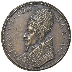 obverse: MEDAGLIE - PAPALI - Alessandro VII (1655-1667) - Medaglia A. X - Processione del Corpus Domini Bart. 664  AE  Opus: G. Molo Ø 42. SPL