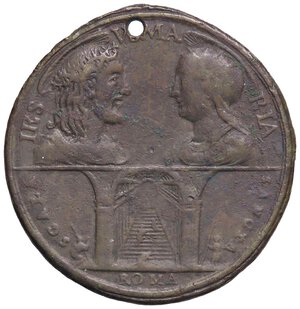 obverse: MEDAGLIE - PAPALI - Benedetto XIV (1740-1758) - Medaglia (1750) - Anno Santo   AE  Ø 49 Foro. BB