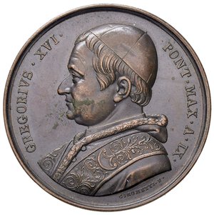 obverse: MEDAGLIE - PAPALI - Gregorio XVI (1831-1846) - Medaglia A. IX Mont. 39 R AE. BB+