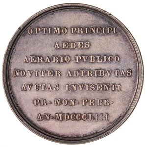 reverse: MEDAGLIE - PAPALI - Pio IX (1846-1866) - Medaglia 1853 A. VII  R AG  Opus: Zaccagnini Ø 43. qSPL