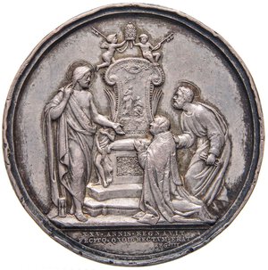 reverse: MEDAGLIE - PAPALI - Pio IX (1866-1870) - Medaglia A. XXVI Mont. 58  AG  Colpetti. BB+