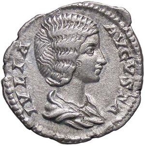 obverse: ROMANE IMPERIALI - Giulia Domna (moglie di S. Severo) - Denario C. 174  (AG g. 3,31). qSPL