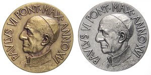 obverse: MEDAGLIE - PAPALI - Paolo VI (1963-1978) - Dittico A. XVI   AG-AE. FDC