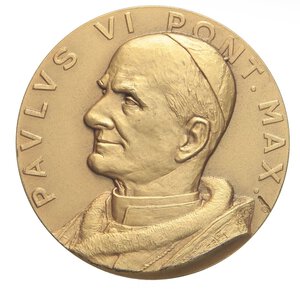 obverse: MEDAGLIE - PAPALI - Paolo VI (1963-1978) - Medaglia   MD  Ø 50 Piccola tacca al D/ a ore 4. qFDC/FDC