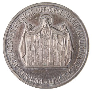 obverse: MEDAGLIE - PAPALI - Paolo VI (1963-1978) - Medaglia Visita rettori al Duomo di Milano   MA  Ø 40. FS