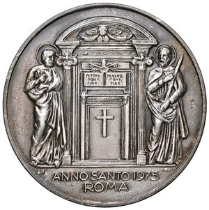 reverse: MEDAGLIE - PAPALI - Paolo VI (1963-1978) - Medaglia 1975 - Anno Santo   MB  Ø 50. bello SPL