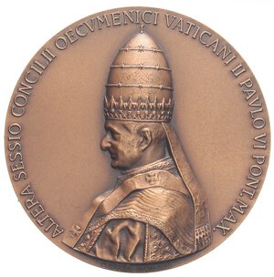 obverse: MEDAGLIE - PAPALI - Paolo VI (1963-1978) - Medaglia 1963 - Concilio Vaticano II   AE  Opus: Testa Ø 60. FDC