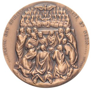 reverse: MEDAGLIE - PAPALI - Paolo VI (1963-1978) - Medaglia 1963 - Concilio Vaticano II   AE  Opus: Testa Ø 60. FDC