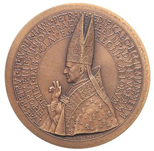 obverse: MEDAGLIE - PAPALI - Paolo VI (1963-1978) - Medaglia 1963 A. I - Elevazione al soglio Pontificio   AE  Opus: Giampaoli Ø 60. FDC