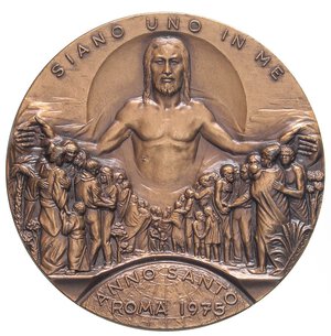 obverse: MEDAGLIE - PAPALI - Paolo VI (1963-1978) - Medaglia 1975 - Anno Santo   AE  Opus: Consonni Ø 60. qFDC