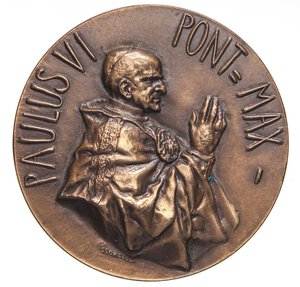 obverse: MEDAGLIE - PAPALI - Paolo VI (1963-1978) - Medaglia 1997 - Paolo VI, centenario della nascita   AE  Opus: Scorzelli Ø 44. FDC