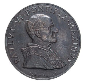 obverse: MEDAGLIE - PAPALI - Paolo VI (1963-1978) - Medaglia Concilio Vaticano II   AE  Opus: Giampaoli Ø 60. qFDC