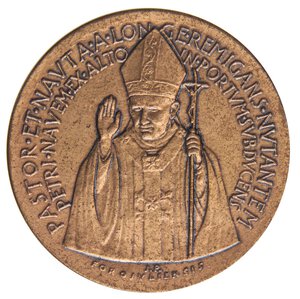 obverse: MEDAGLIE - PAPALI - Giovanni Paolo II (1978-2005) - Medaglia 1979 - Viaggio a Loreto   AE  Ø 44. qFDC