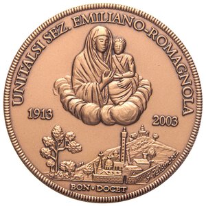 obverse: MEDAGLIE - RELIGIOSE  - Medaglia 2003 - UNITALSI   AE  Opus: Paltrinieri Ø 60In astuccio. FDC