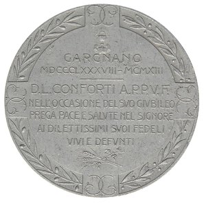 reverse: MEDAGLIE - RELIGIOSE  - Medaglia 1913 - Don Luigi Conforti, giubileo sacerdotale   St  Ø 50. SPL