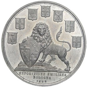 obverse: MEDAGLIE - CITTA  - Bologna  - Medaglia 1888 - Esposizione Emiliana   MB  Ø 56. SPL