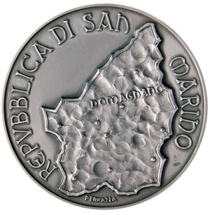 obverse: MEDAGLIE - CITTA  - San Marino  - Medaglia 1995 - Il tesoro di Domagnano   (AG g. 85) Opus: Pernazza Ø 60AG986 - In scatola. FDC