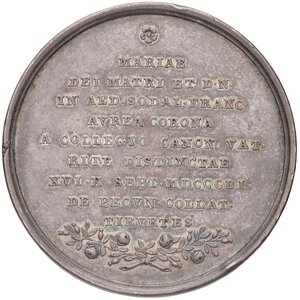 reverse: MEDAGLIE - CITTA  - Tivoli  - Medaglia Santa Maria delle Grazie   (AG g. 23,95) Opus: Zaccagnini Ø 37 Colpetti. SPL