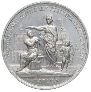 obverse: MEDAGLIE - CITTA  - Torino  - Medaglia 1884 - Esposizione Generale   MB  Ø 52. SPL