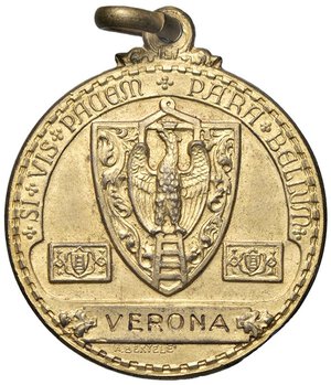 obverse: MEDAGLIE - CITTA  - Verona  - Medaglia 1950 - Campionati Italiani Assoluti   MD  Ø 29. qFDC