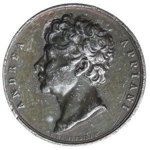 obverse: MEDAGLIE - PERSONAGGI - Andrea Appiani (pittore) (1754-1817) - Medaglia 1826 - Alla memoria Br. 1885  PB  Opus: Manfredini Ø 42 Colpo. bel BB