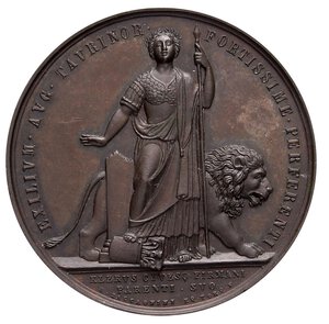 reverse: MEDAGLIE - PERSONAGGI - Filippo De Angelis (cardinale) (1792-1877) - Medaglia 1863 - Per ricordare il domicilio coatto del Cardinale   AE  Opus: Zaccagnini Ø 44. SPL+