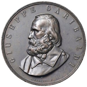 obverse: MEDAGLIE - PERSONAGGI - Giuseppe Garibaldi (1807-1882) - Medaglia 1982 - Centenario della morte   AE  Opus: Seregni Ø 60. qFDC