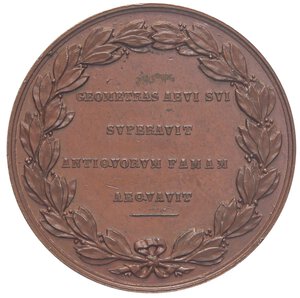 reverse: MEDAGLIE - PERSONAGGI - Giuseppe Luigi Lagrange (matematico) (1736-1813) - Medaglia   AE  Opus: Gattazzi Ø 43 Segno al D/. SPL/qFDC