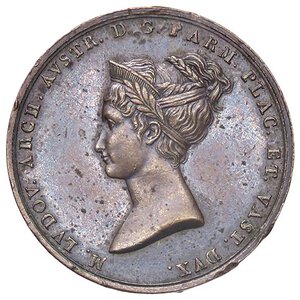 obverse: MEDAGLIE - PERSONAGGI - Maria Luigia di Parma (1791-1847) - Medaglia 1816 - Ingresso di Maria Luigi in Parma   AE  Ø 24. qSPL