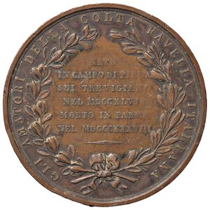 reverse: MEDAGLIE - PERSONAGGI - Michele Colombo  - Medaglia 1838 - In memoria   AE  Opus: Galli Ø 45 Colpetti. BB