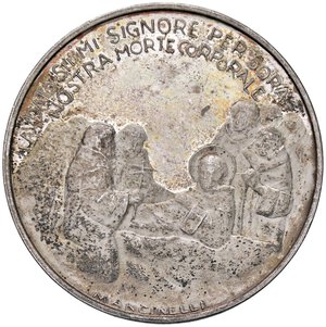 reverse: MEDAGLIE - PERSONAGGI - San Francesco d Assisi (1182-1226) - Medaglia 1226-1976 750° anniversario della morte   (AG g. 23,9) Ø 40 Segnetti. FS