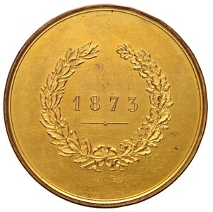 reverse: MEDAGLIE - PERSONAGGI - Urbano Rattazzi (politico) (1808-1873) - Medaglia 1873   AE dorato  Opus: Galeazzi Ø 52. qFDC