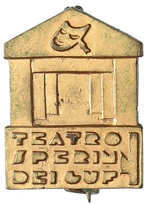 obverse: MEDAGLIE - FASCISTE  - Distintivo GUF, teatro sperimentale   MD  Opus: Nelli. SPL