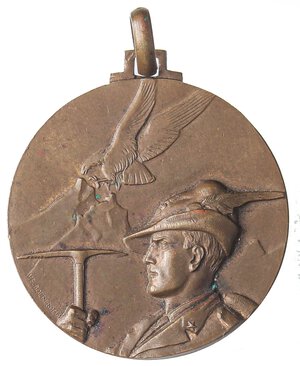 obverse: MEDAGLIE - FASCISTE  - Medaglia Battaglione Alpini Val d Orcia   AE  Ø 37. BB-SPL