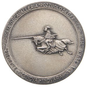 obverse: MEDAGLIE - REPUBBLICA  - Medaglia 1967 - Brigata Cavalleria Pozzuolo   (AG g. 60,2) Ø 51AG800. bello SPL