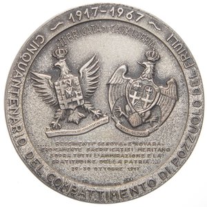 reverse: MEDAGLIE - REPUBBLICA  - Medaglia 1967 - Brigata Cavalleria Pozzuolo   (AG g. 60,2) Ø 51AG800. bello SPL