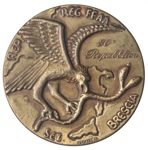 obverse: MEDAGLIE - REPUBBLICA  - Medaglia Guerra di liberazione   AE  Ø 68. SPL