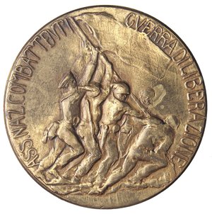 reverse: MEDAGLIE - REPUBBLICA  - Medaglia Guerra di liberazione   AE  Ø 68. SPL